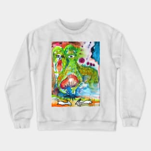 THE WEDDING OF THE RABBITS Crewneck Sweatshirt